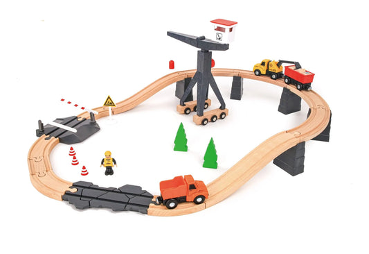 Construction Yard Train Set-Conjunto de trem de pátio de construção